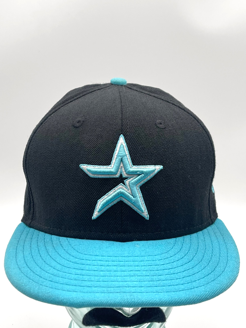 New Era 59FIFTY Houston Astros MLB Fitted Cap Hat Black Size 7 1/4